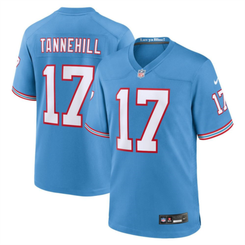 Mens Nike Ryan Tannehill Light Blue Tennessee Titans Oilers Throwback Alternate Game Player Jersey