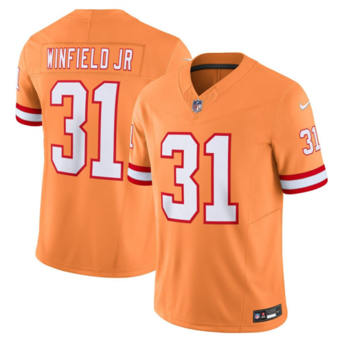 Mens Nike Antoine Winfield Jr. Orange Tampa Bay Buccaneers Throwback Vapor F.U.S.E. Limited Jersey