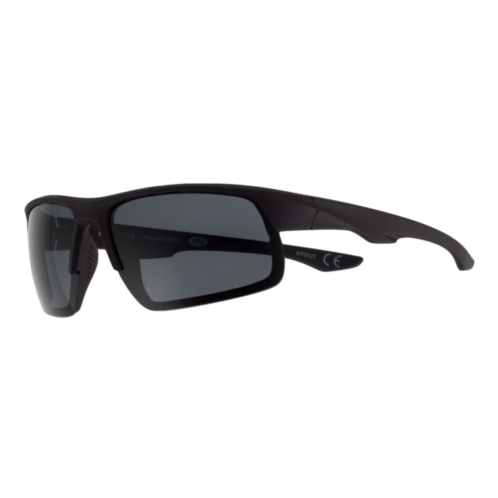 Mens Dockers 66mm Blade Semi-Rimless Mirrored Sunglasses