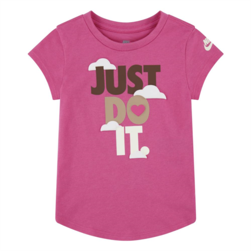 Toddler Girls Nike Swoosh Just Do It. Graphic Tee