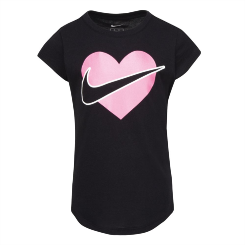 Girls 4-6x Nike Swoosh Heart Graphic Tee