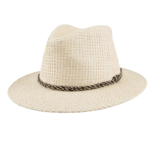 Mens Levis Natural Straw Twisted Cord Panama Hat