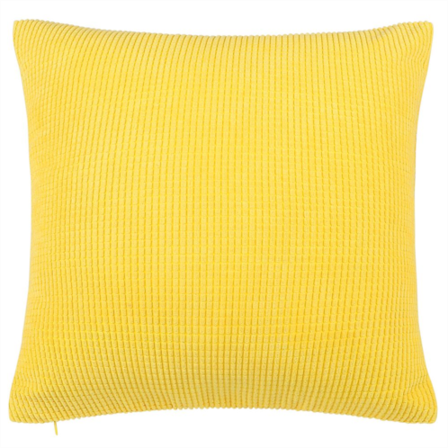 PiccoCasa Decorative Throw Pillow Cover Corduroy Corn Striped Cushion Cover, 20 x 20