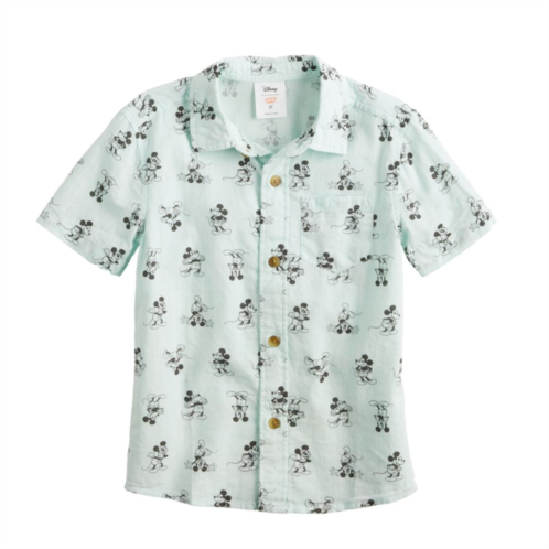 Disney/Jumping Beans Disney Mickey Mouse Baby & Toddler Boy Button Front Shirt by Jumping Beans
