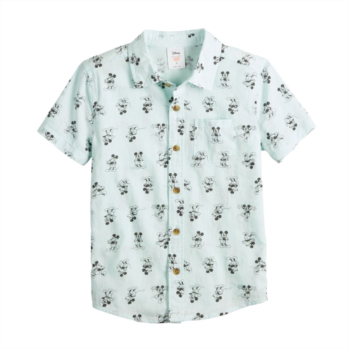 Disney/Jumping Beans Disneys Mickey Mouse Boys 4-12 Button Front Shirt by Jumping Beans