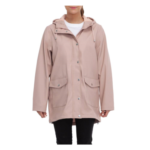 Womens Rokka&Rolla Waterproof Rain Coat Rubberized Jacket