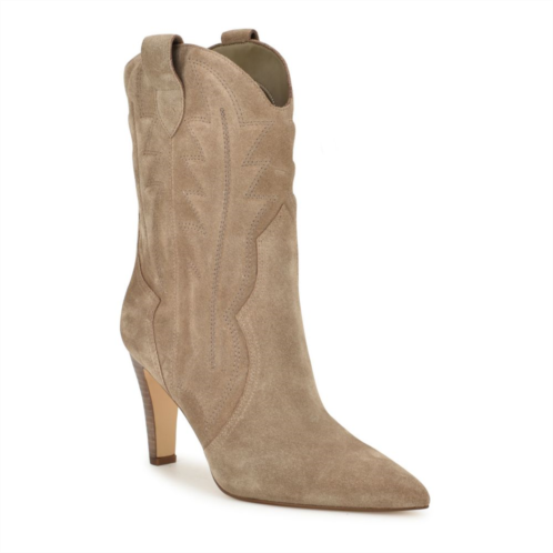 Nine West Womens Alama Womens Suede Ankle Boots
