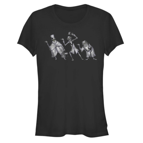 Licensed Character Disney Womens The Haunted Mansion Hitchhiking Ghosts Sketch Tee