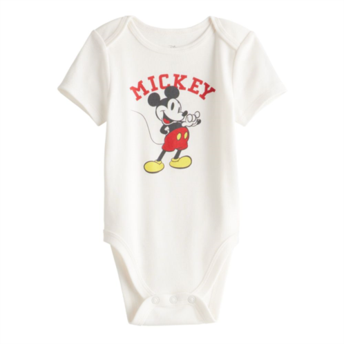 Disney/Jumping Beans Dineys Mickey Mouse Short Sleeve Lapped Shoulder Bodysuit by Jumping Beans