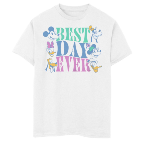 Disneys Mickey Mouse & Friends Boys 8-20 Best Day Ever Graphic Tee