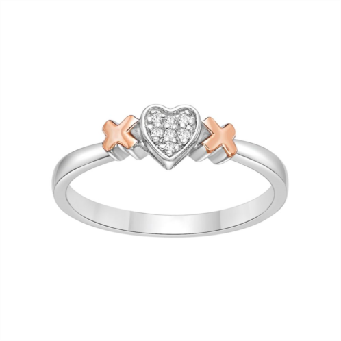 Gemminded Sterling Silver Diamond Accent Promise Ring