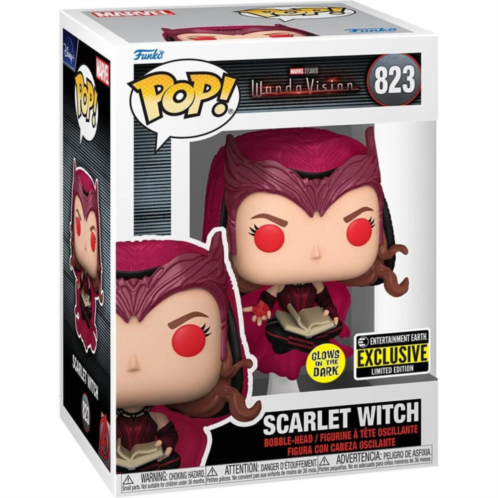 Funko Pop! Vinyl Figure - Scarlet Witch #823 - Glows in the Dark! Entertainment Earth Exclusive.