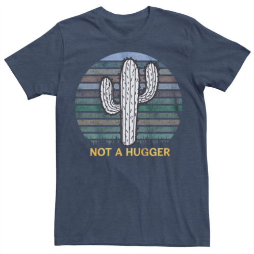 Licensed Character Mens Not A Hugger Cactus Graphic Tee