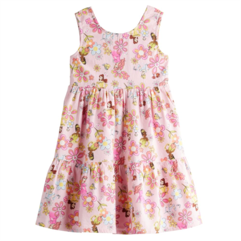Disney/Jumping Beans Disney Princesses Girls 4-12 Tiered Back Bow Print Dress by Jumping Beans