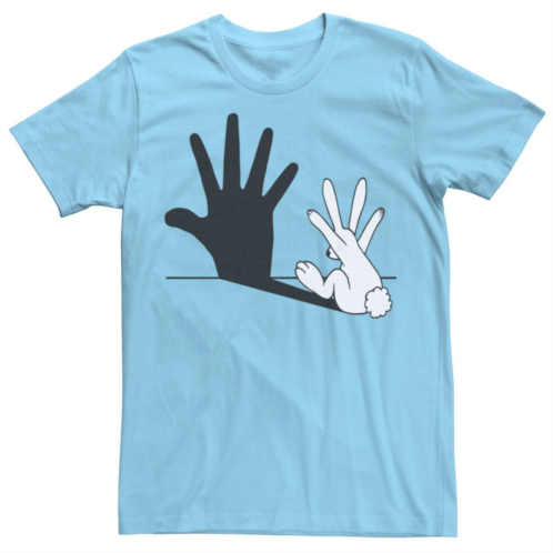 Licensed Character Mens Rabbit Hand Shadow Graphic Tee