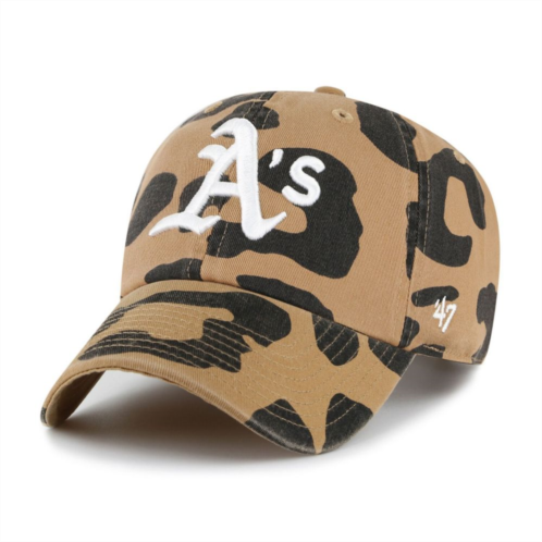 Unbranded Womens 47 Brown Oakland Athletics Rosette Clean Up Adjustable Hat