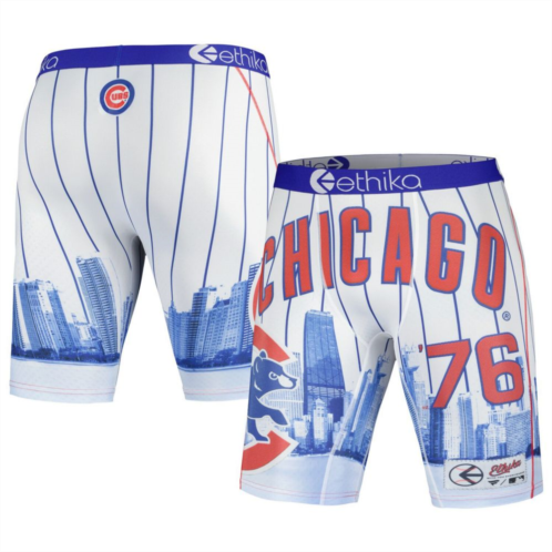 Unbranded Mens Ethika White Chicago Cubs Jerseyscape Boxer Briefs