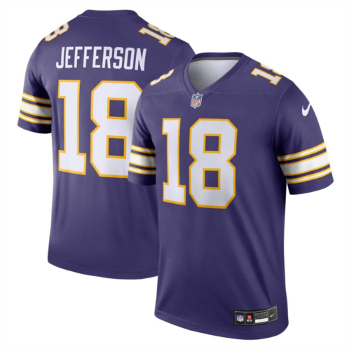 Mens Nike Justin Jefferson Purple Minnesota Vikings Classic Legend Player Jersey