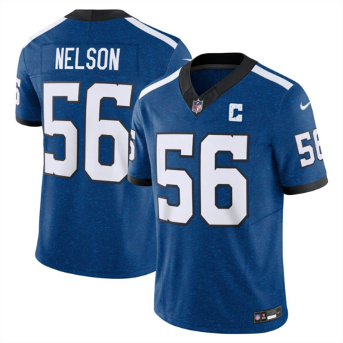 Mens Nike Quenton Nelson Royal Indianapolis Colts Indiana Nights Alternate Vapor F.U.S.E. Limited Jersey