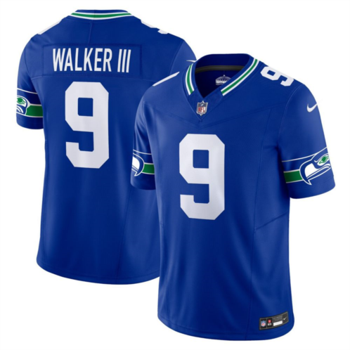 Mens Nike Kenneth Walker III Royal Seattle Seahawks Vapor F.U.S.E. Limited Jersey