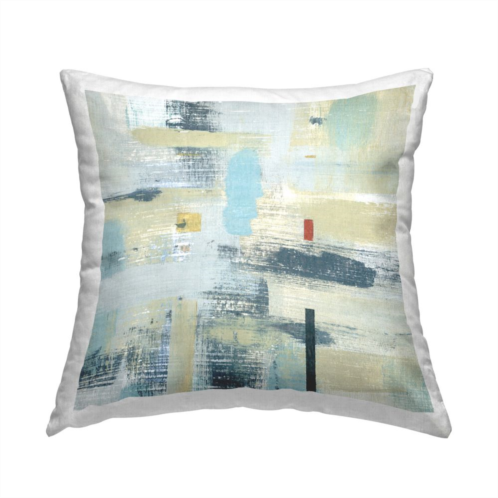 Stupell Home Decor Abstract Paint Stroke Collage Decorative Throw Pillow