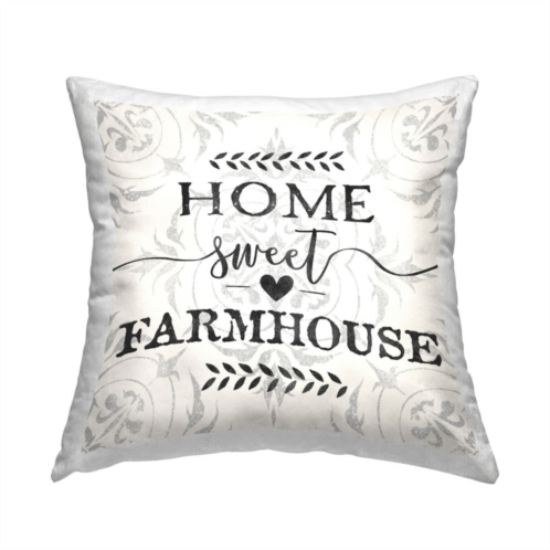 Stupell Home Decor Home Sweet Farmhouse Decorative Throw Pillow