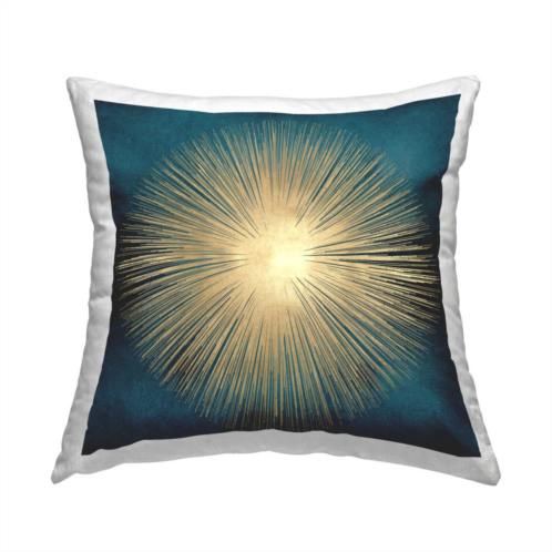 Stupell Home Decor Abstract Deco Sunburst Shape Decorative Throw Pillow