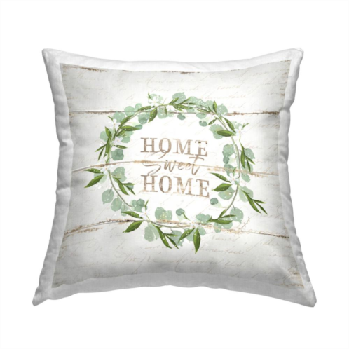 Stupell Home Decor Sweet Home Greeting Decorative Throw Pillow