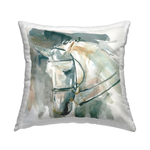 Stupell Home Decor Contemporary Horse Portrait Decorative Throw Pillow