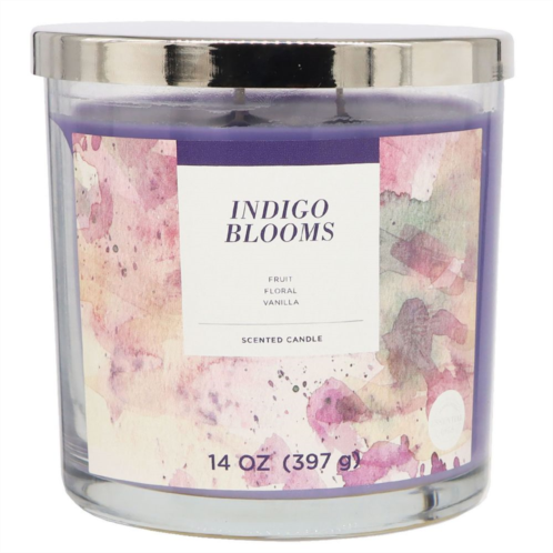 Sonoma Goods For Life Indigo Blooms 14-oz. Single Pour Scented Candle Jar