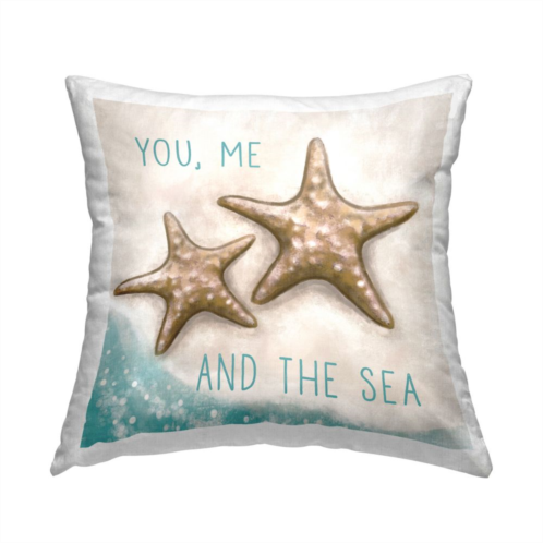 Stupell Home Decor You Me and the Sea Starfish Throw Pillow