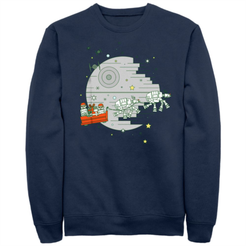 Licensed Character Mens Star Wars Christmas Storm Troopers Sleigh Ride Graphic Fleece