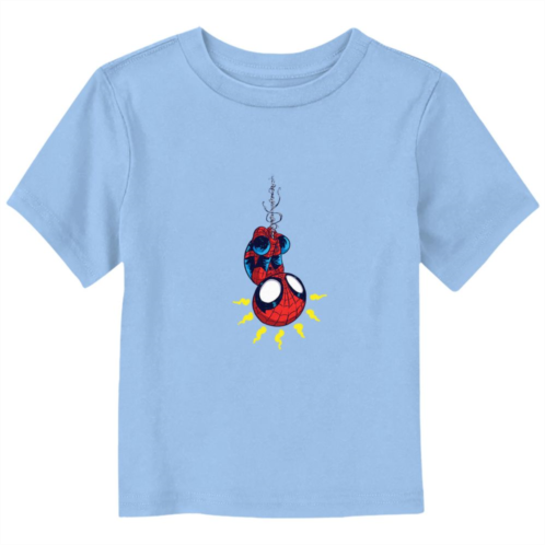 Toddler Boy Marvel Spider-Man Hanging Upside Down Graphic Tee