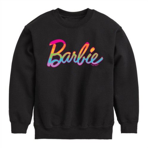 Licensed Character Girls 7-16 Barbie Pride Rainbow Graphic Fleece Sweatshirt