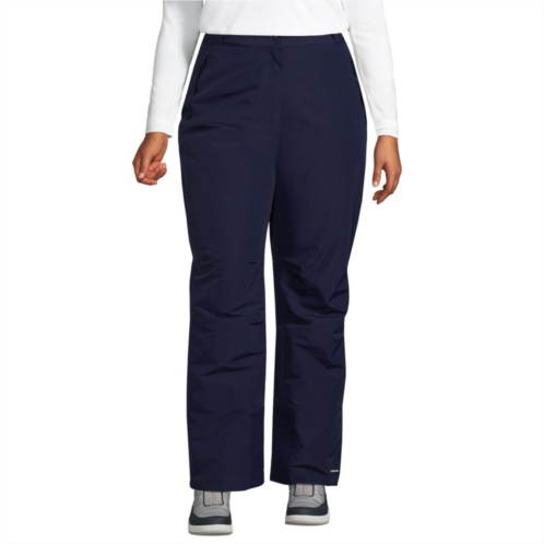 Plus Size Lands End Squall Waterproof Insulated Snow Pants