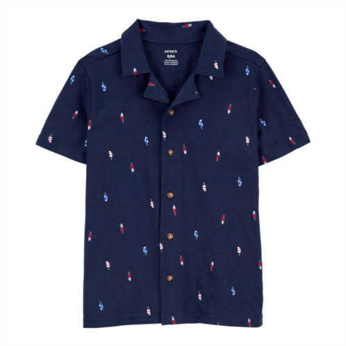 Boys 4-14 Carters Popsicle Short Sleeve Button-Front Shirt