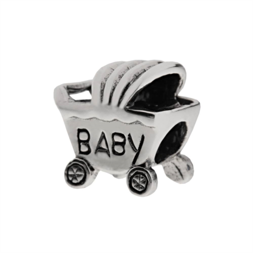 Individuality Beads Sterling Silver Baby Carriage Bead