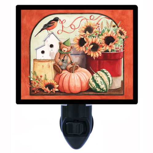 Night Light Designs Autumns Delight. Fall Decorative Photo Night Light. Light Comes with an Extra Free Switchable Picture.
