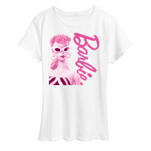 Licensed Character Womens Barbie Pink Doll Graphic Tee