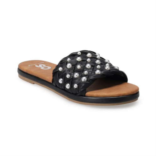 SO Reygal Womens Slide Sandals