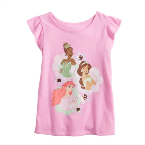 Disney/Jumping Beans Disney Princesses Girls 4-12 Flutter Sleeve Tee by Jumping Beans
