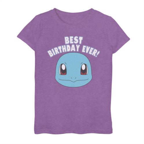 Licensed Character Girls Pokemon Squirtle Best Birthday Ever Tee