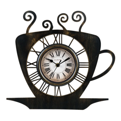 La Crosse Technology 13-in. Latte Mug Quartz Analog Wall Clock