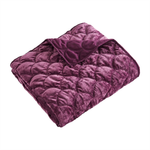 Levtex Home Ellora Plum Quilted Throw