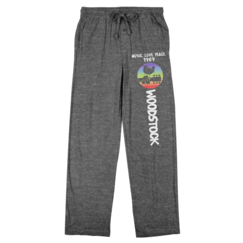 Licensed Character Mens Woodstock Festival Pajama Pants