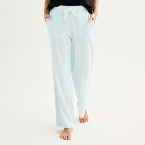 Womens Sonoma Goods For Life Cotton Modal Open Hem Pajama Pants