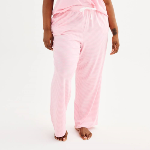 Plus Size Sonoma Goods For Life Cotton Modal Open Hem Sleep Pants