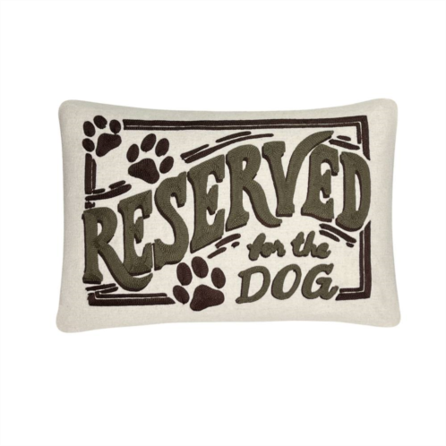 Sonoma Goods For Life Reserved For The Dog 12 x 18 Throw Pillow