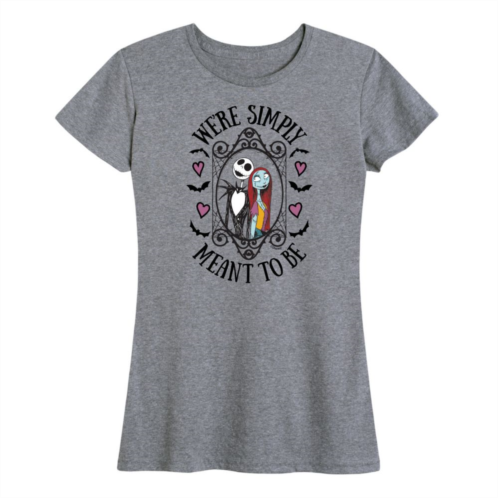 Disneys Nightmare Before Christmas Womens Meant To Be Graphic Tee