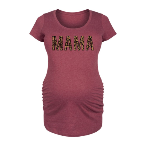 Licensed Character Maternity Mama Leopard Graphic Tee